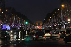 Champs-Elysées de nuit - Noël 2009